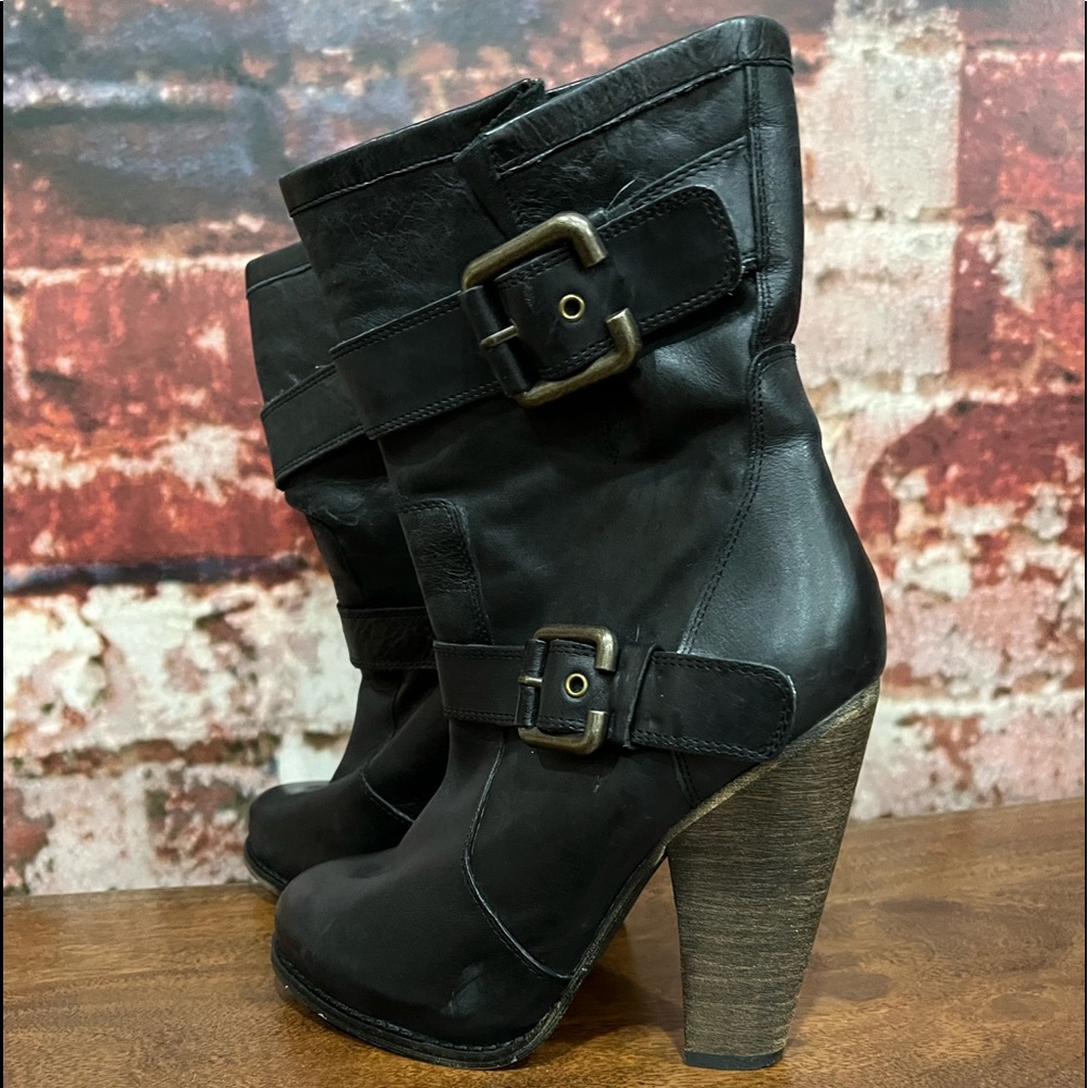 PREOWNED ALDO CALF BOOTS